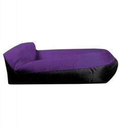 AGA Felfújható táska Lazy Bag 230x70 cm Fekete/Lila (DS442-VIO)