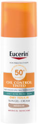 Eucerin Sun Oil Control napozó krém-gél arcra SPF50+SZíNEZETT Medium 50ml