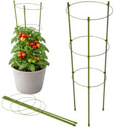 60 cm-es gyűrűs növénytartó, virágtartó karika 3 gyűrűvel