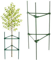 Háromszög alakú növénytámasztó karó, 120 cm, stabil, kertekbe