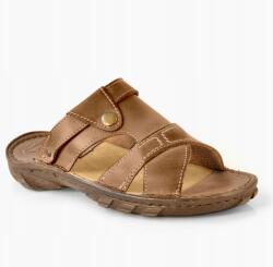 Maximus 015 Lengyel flip-flop papucs és szandál egyben férfi bőr Maximus barna 42 (015)