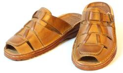 Maximus 010 lengyel kényelmes bőr flip-flop papucs Maximus Br 46 (010)