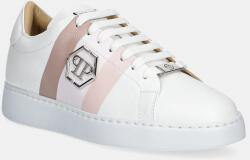 Philipp Plein bőr sportcipő Lo-Top Hexagon - fehér Női 38