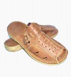 Maximus 040 Lengyel férfi bőr flip-flop papucs beltéri bőr Maximus oliva 43 (040)