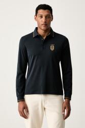 Aeronautica Militare hosszúujjú férfi pamut - sötétkék M - answear - 39 990 Ft