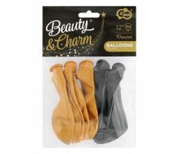 GoDan Lufik Beauty&charm Metallik Arany És Fekete 10DB