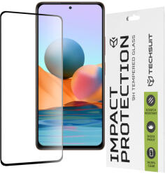 Techsuit Протектор за Xiaomi Redmi Note 10 Pro / Note 10 Pro Max - 111D Full Cover / Full Glue Glass - Черен