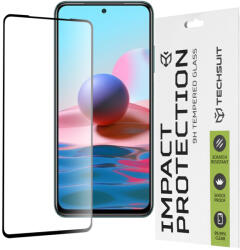 Techsuit Протектор за Xiaomi Redmi Note 10 4G / Note 10S / Poco M5s - 111D Full Cover / Full Glue Glass - Черен