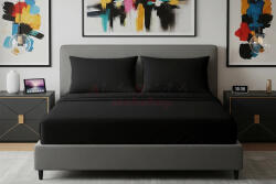 Alvásstúdió Jersey gumis lepedő Fekete 140-160x200 cm - alvasstudio