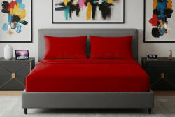 Alvásstúdió Jersey gumis lepedő Karmin 180-200x200 cm - alvasstudio