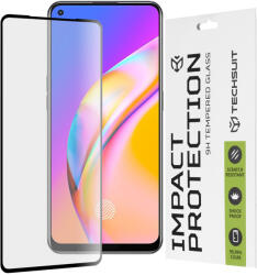 Techsuit Протектор за Oppo A74 4G/A94/A95/Find X5 Lite/Reno5 Lite/Reno5 Z/Reno7 5G/Realme 9 4G/9 Pro+ - 111D Full Cover / Full Glue Glass - Черен (KF239757)