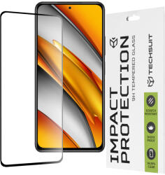 Techsuit Протектор за Xiaomi Mi 11i / Poco F3 - 111D Full Cover / Full Glue Glass - Черен