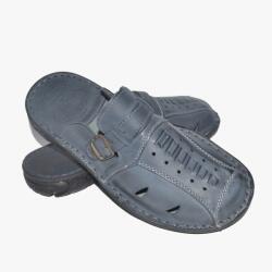 Maximus 040 Lengyel férfi bőr flip-flop papucs Maximus sötétkék 41 (040)