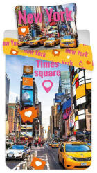 Utazás New York Times Square ágyneműhuzat 140×200cm, 70×90 cm (JFK012642)