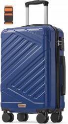 Songmics Utazó Bőrönd Cipzárral Tsa Gurulós Bőrönd M Méret 55CM 36 L (RLP001Q101)