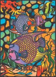Colorvelvet Bársony Kifestőkönyv 47X35CM Halak (CVL47)
