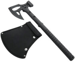 Depox Topor DEPOX®, Unleashed Viking, otel inoxidabil, negru, 42 cm, teaca inclusa (2408)