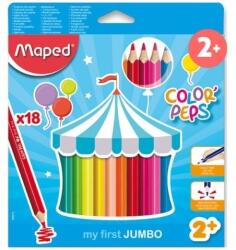 Maped Jumbo háromszögletű színes ceruza 18 db (MAP_9834012)