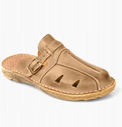 Maximus 031 Lengyel férfi bőr flip-flop papucs Olíva 41 (031)