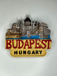  Budapest Parlament és Lánchíd kerámia hűtőmágnes (8901706)