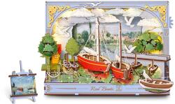 Rowood Puzzle 3D Red Boats, ROWOOD, Lemn, 219 piese
