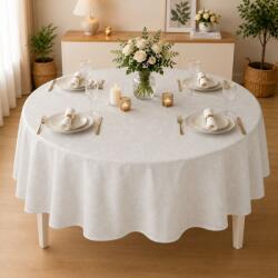 Pucioasa Fata de masa teflonata, rotunda, diametru 180 cm, Crem cu frunze F18 Fata de masa