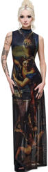 KILLSTAR rochie lungă damă KILLSTAR - CRYPT GARDEN - neagră cu imprimeu - KSRA015098
