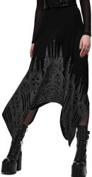 KILLSTAR fustă midi damă KILLSTAR - THORNED SPIRE - neagră - KSRA015095