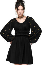 KILLSTAR rochie mini de damă cu mânecă lungă KILLSTAR - NOCTURNE EYE - neagră - KSRA015085