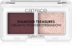 Catrice Diamond Treasures duo fard ochi culoare 060 Burgundy Glitz 2.8 g