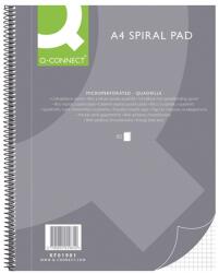 Q-CONNECT Spirálkötött jegyzetfüzet, A4, 80 lap - 70g/qm, 4 prof. , kartonborító, Q-connect - Matematika (KF01981)