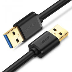 UGREEN USB-A 3.0 - USB-A 3.0 összekötő kábel fekete 3m (90576) (90576)