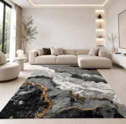Nílus Modern szőnyeg Monaco Lux 4764 Szürke-Arany 280x370cm