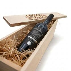Capo Zafferanno Pachet Cadou Cutie de Lemn Personalizata Vin Rosu Capo Zafferanno Primitivo di Manduria 14.5%, 0.75L