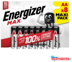Energizer Elem ceruza ENERGIZER "Max" AA 8 darabos