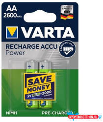 VARTA Akkumulátor ceruza VARTA Power AA előtöltött 2x2600mAh