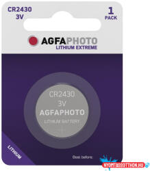 AgfaPhoto Gombelem AGFAPHOTO Lithium CR2430 1 darabos