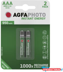 AgfaPhoto Akkumulátor mikro AGFAPHOTO AAA előtöltött 2x950 mAh