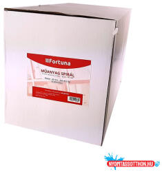 FORTUNA Iratspirál műanyag FORTUNA 45mm 341-410 lap fekete 50/dob - nyomtassotthon