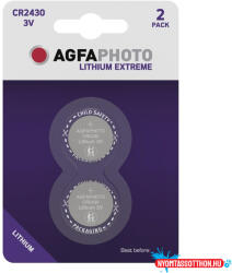 AgfaPhoto Gombelem AGFAPHOTO Lithium CR2430 2 darabos