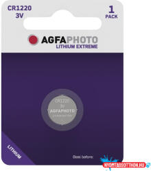 AgfaPhoto Gombelem AGFAPHOTO Lithium CR1220 1 darabos