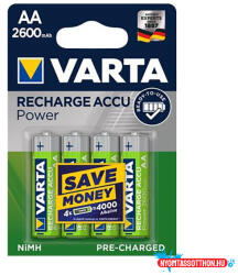 VARTA Akkumulátor ceruza VARTA Recharge Accu Power AA 4x2600 mAh