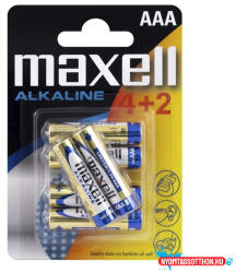 Maxell Elem mikro MAXELL (AAA, LR03) 4+2/BL
