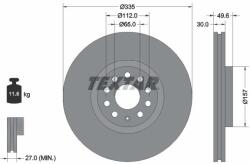 TEXTAR Disc frana TEXTAR 92319205 (92319205) - fixbox