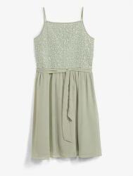 Bonprix B. p. c Chiffon Ruha Flitterekkel És Megkötős Pánttal 152 (971537)