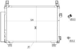 MTR Condensator, climatizare MTR 13054552 (13054552) - fixbox