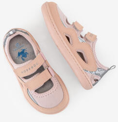 Hopfrög HOPFRÖG Barefoot BioVegán-bőr és textil quick-dry szandál, nyitott cipő (24-32 méretekben) (32-es méret) | HOPFRÖG SMART WALKER OUTDOOR SANDAL PINK DUO BAREFOOT SANDAL