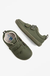 Hopfrög HOPFRÖG Barefoot BioVegán-bőr zárt cipő (24-32 méretekben) (25-ös méret) | HOPFRÖG SMART WALKER JUNIOR SUPER MATT KHAKI BAREFOOT SNEAKERS