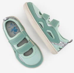 Hopfrög HOPFRÖG Barefoot BioVegán-bőr és textil quick-dry szandál, nyitott cipő (24-32 méretekben) (28-as méret) | HOPFRÖG SMART WALKER OUTDOOR SANDAL GREEN DUO BAREFOOT SANDAL