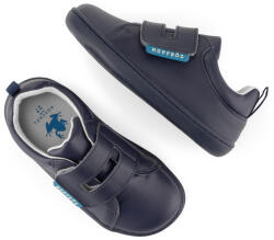 Hopfrög HOPFRÖG Barefoot BioVegán-bőr zárt cipő (21-24 méretekben) (22-es méret) | HOPFRÖG SMART WALKER CASUAL SUPER MATT NAVY BAREFOOT SNEAKERS